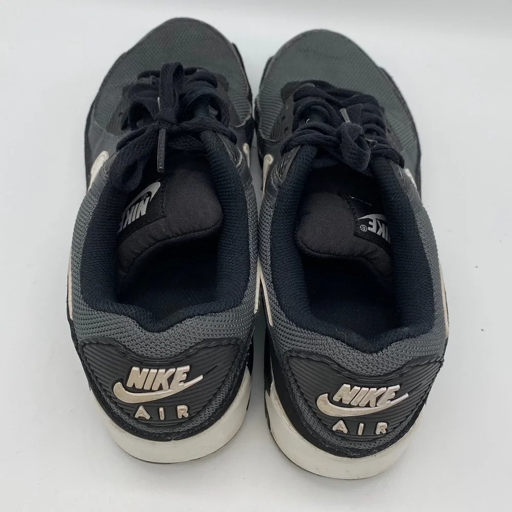 Nike Air Max 90 Mens 8 Black Off Noir Black White CN8490-002 Low Top Sneakers